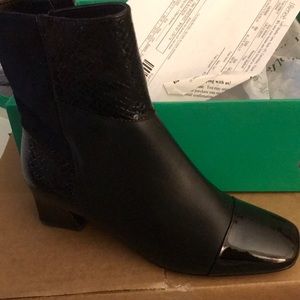 Black multi ankle boots